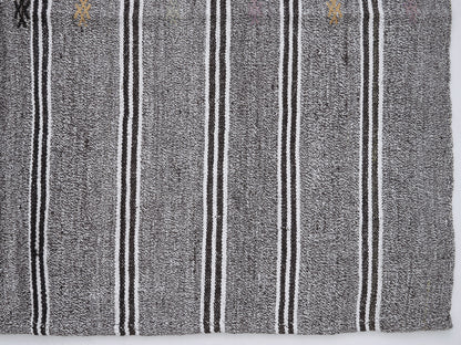 Turkish Vintage Kilim Rug, Handmade Unique Kilim Rug, Area Faded Kilim Rug, Neutral Floor Rug, Gray Rug, Rug Kilim, Kilim Rug 5x9, 12219