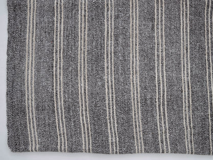 Turkish Vintage Kilim Rug, Handmade Kilim Rug, Bedroom Rug, Area Striped Kilim Rug, Neutral Kilim Rug, Gray Rug, Kilim Rug 6x8, 12182