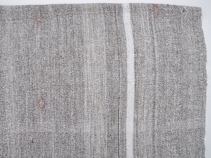 Area Kilim Rug, Turkish Kilim Rug, Vintage Kilim, Handmade Striped Kilim Rug, Scandinavian Rug, Office Rug, Gray Rug, Kilim Rug 6x8, 12184