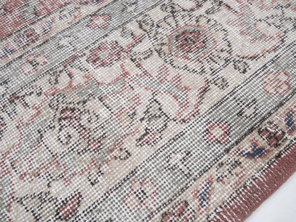 Turkish Vintage Rug, Oushak Handmade Area Rug, Neutral Eclectic Rug, Living Room Rug, Bohemian Rug, Carpet Rug, Rug 7x10, Turkey Rug, 12479