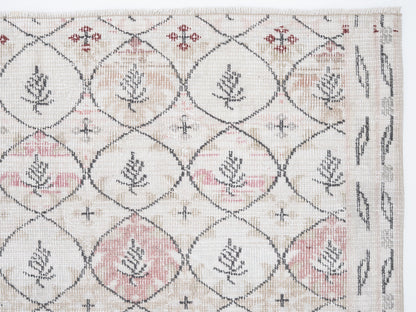 Handmade Rug, Vintage Rug, Oushak Rug, Turkish Rug, Area Rug, Neutral Rug, Living Room Rug, Contemporary Decor, Turkey Rug, Rug 4x7, 12337
