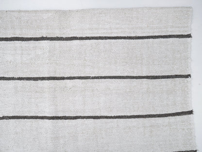 Vintage Kilim, Area Kilim Rug, Handmade Kilim Rug, Turkish Kilim, Kilim Rug 9x12, Large Rug, Oversize Rug, White Hemp Kilim Rug, 12280