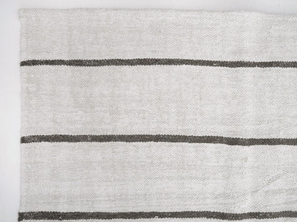 Vintage Kilim, Area Kilim Rug, Handmade Kilim Rug, Turkish Kilim, Kilim Rug 9x12, Large Rug, Oversize Rug, White Hemp Kilim Rug, 12280