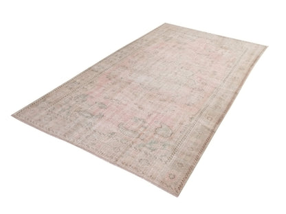 Turkish Rug, Oushak Rug, Vintage rug, Muted Pink rug, Carpet rug, Area rug, Faded rug,Floor rug,Pastel rug, Pink rug 6x10, Neutral rug,10284