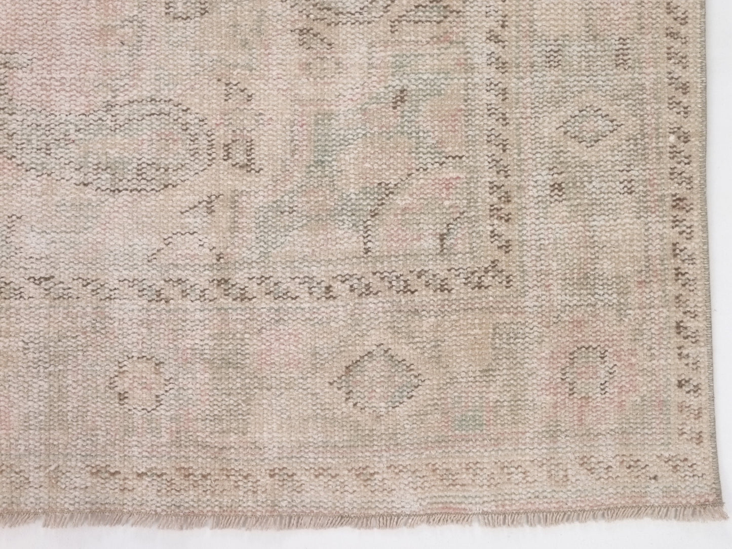 Turkish Rug, Oushak Rug, Vintage rug, Muted Pink rug, Carpet rug, Area rug, Faded rug,Floor rug,Pastel rug, Pink rug 6x10, Neutral rug,10284