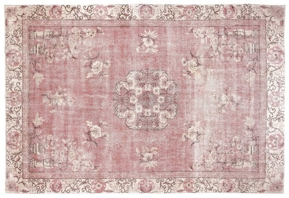 Turkish Oushak Rug 7x10, Large Vintage Pink Carpet Rug, Handmade Rug, Neutral Area rug, Farmhouse Rug, Unique rug, Area rug, 10283