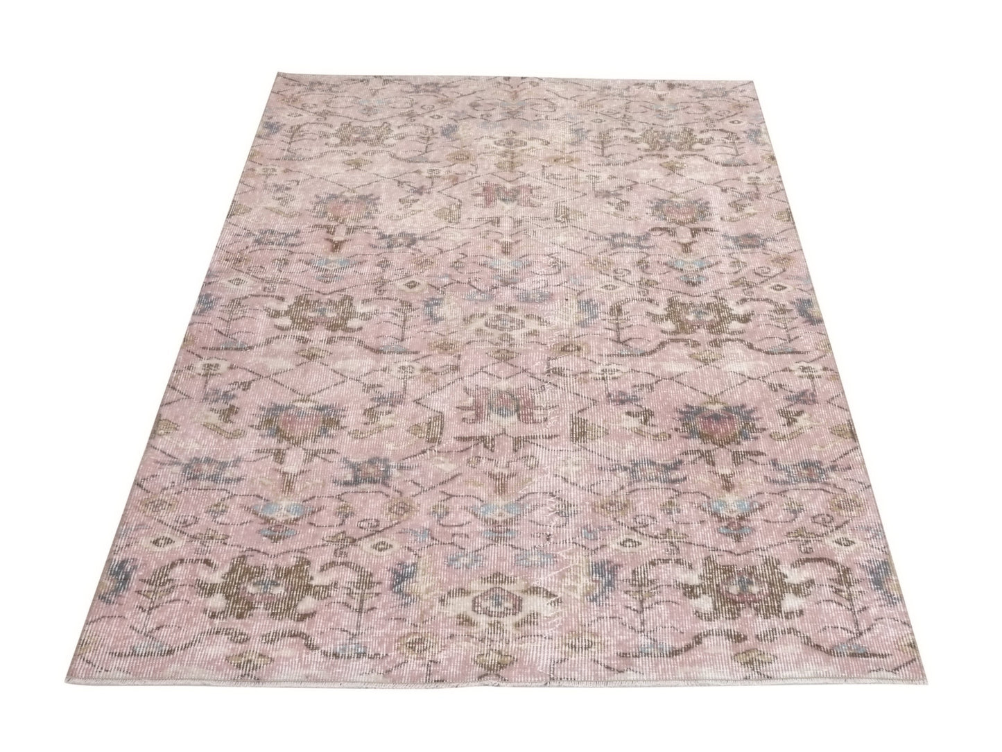 Turkish rug 4x7, Art deco Carpet rug, Oushak rug 4x7, Unique rug, Rare find Vintage rug, Turkey rug, Wool rug, One of a kind rug, 10281