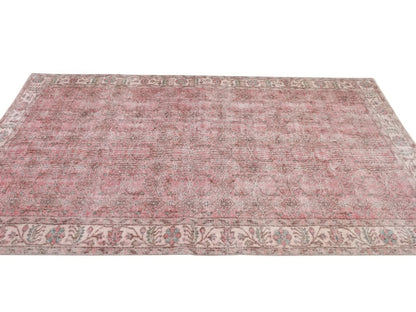 Turkish Rug, Oushak Rug, Vintage Carpet, Floral rug, Oriental rug, Ottoman rug, Vintage rug 5x8, Turkish Carpet, Handmade rug, Boho, 10289