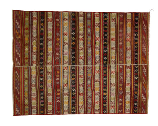 Turkish Kilim Rug, Area Rug, 6x9 Vintage Wool Rug, Eclectic Kilim Rug, 6x9 Kilim Rug, Bohemian Decor, Living Room Rug, Bedroom Rug, 2504