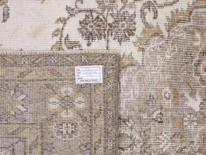 Oushak Carpet, Turkish Rug, Area Neutral Rug, Vintage Rug, Handmade Rug, Living room rug, 6x9 Area rug, Rustic Decor, Entryway rug, 10270