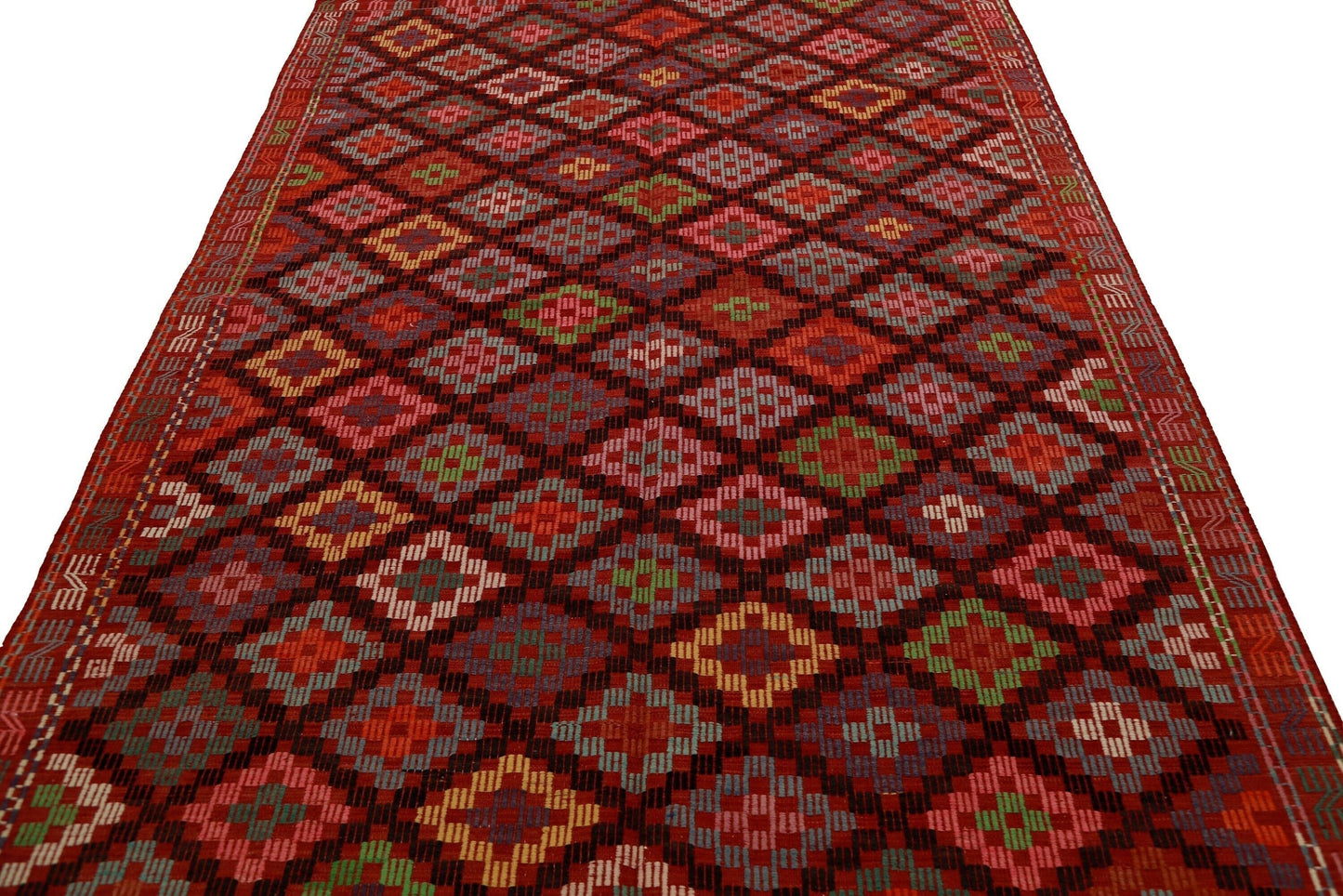Geometric Kilim Rug, Persian Kilim Rug, Turkey Rug 6x9, Old Rug, Area Kilim Rug, Handmade Kilim, Ethnic Rug, Oriental Rug, Vintage Rug, 2877