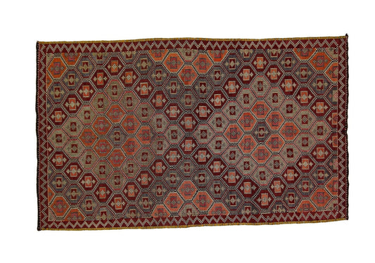 Turkish Kilim Rug, Vintage Rug, Area Kilim Rug 6x9, Handmade Kilim Rug, Wool Rug, One of a Kind Rug, Farmhouse Decor, Floor Rug, 2995