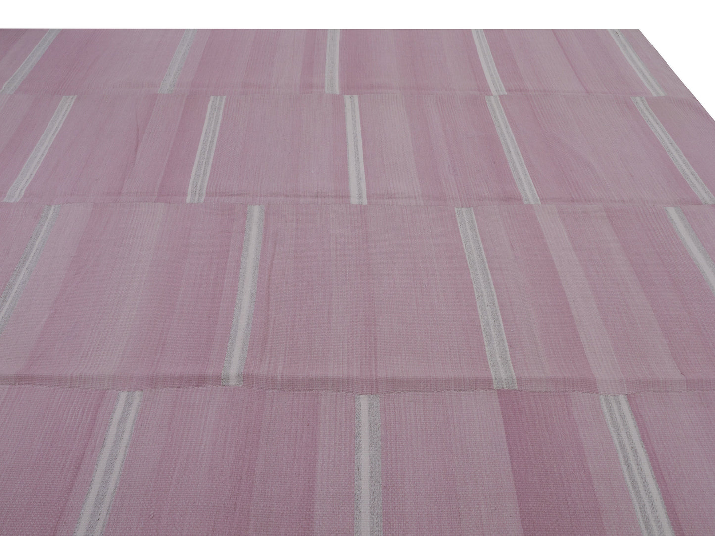 Pink Kilim Rug 10x13, Turkish Handmade Kilim Rug, Area Striped Pink Kilim Rug, Neutral Rug, Oversize Kilim Rug, Large Rug, Pink Rug, 11254