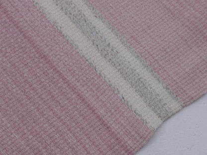 Pink Kilim Rug 10x13, Turkish Handmade Kilim Rug, Area Striped Pink Kilim Rug, Neutral Rug, Oversize Kilim Rug, Large Rug, Pink Rug, 11254