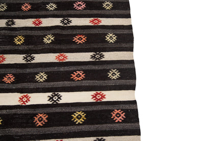 Narrow Organic Wool Kilim rug, 6x10 Handmade Brown Vintage Rug Kilim, Turkish Kilim rug ,Primitive Entryway Rug ,7601