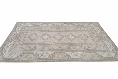 Turkish Handmade Rug, Vintage Unique Rug, Oushak Faded Rug, Scandinavian Rug, Office Rug, Turkish Carpet, Turkey Rug, Rug 5x8, 12373