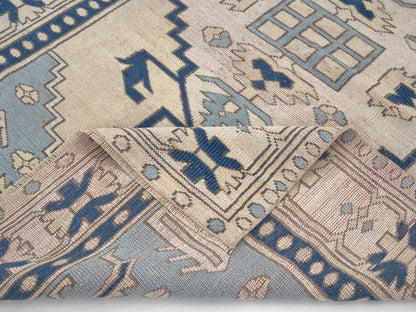 Turkish Rug, Vintage Rug, Handmade Rug, Oushak Rug, Area Rug, Neutral Rug, Living Room Rug, Carpet Rug, Vintage Carpet, Rug 5x7, 10005