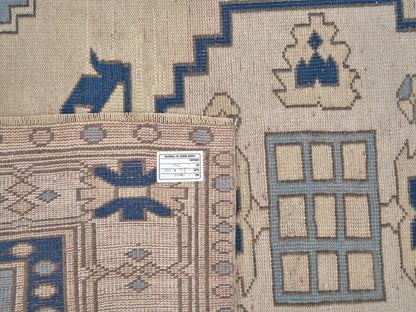 Turkish Rug, Vintage Rug, Handmade Rug, Oushak Rug, Area Rug, Neutral Rug, Living Room Rug, Carpet Rug, Vintage Carpet, Rug 5x7, 10005