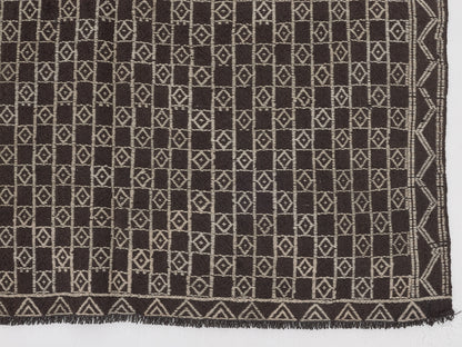 Primitive Kilim Rug, Turkish Kilim, Vintage Rustic Kilim Rug, Handmade Area Unique Kilim Rug, Turkish Kilim Rug, Kilim Rug 4x8, 11175
