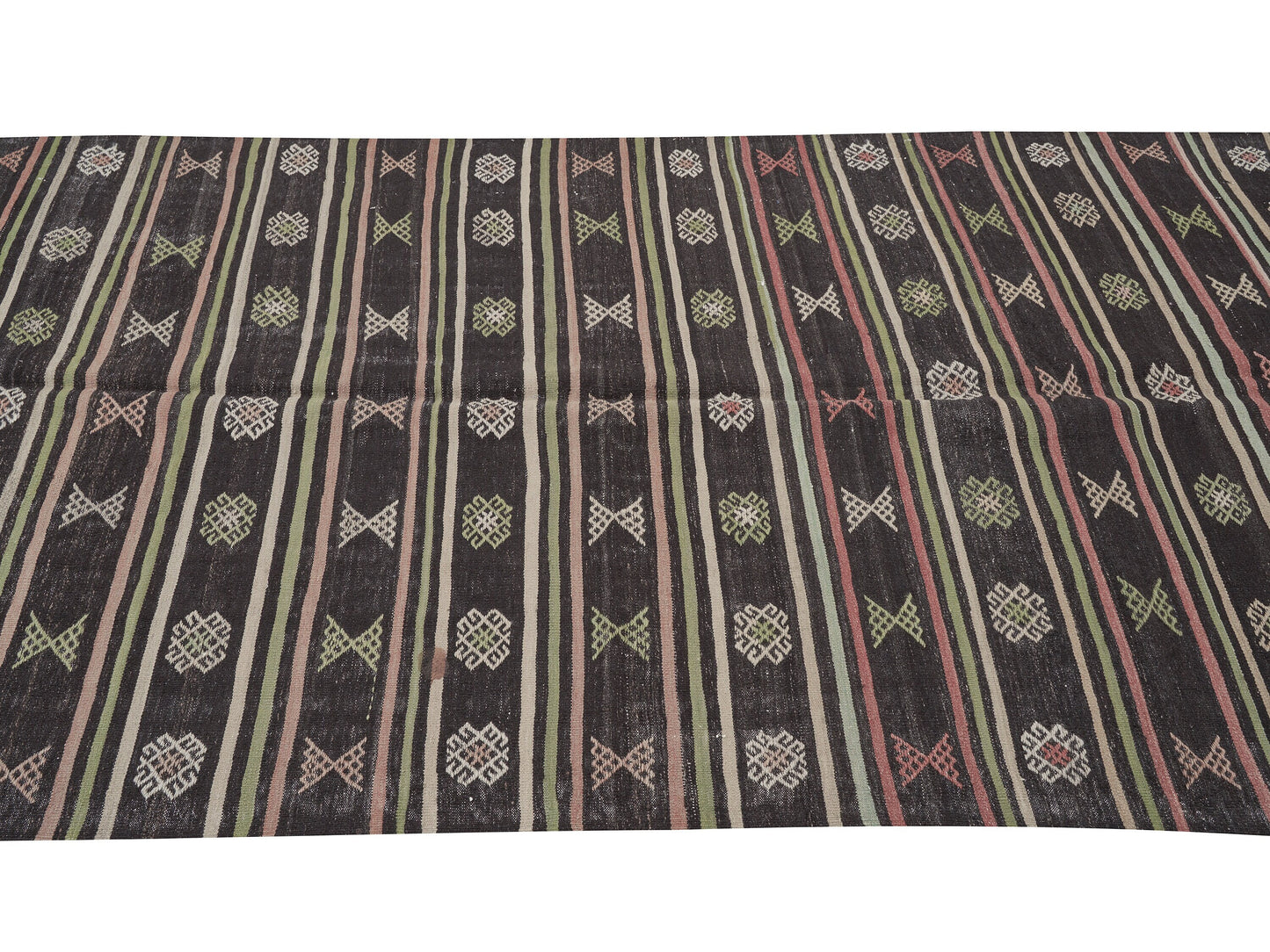 Vintage Kilim, Turkish Kilim, Handmade Antique Rustic Kilim Rug, Primitive Kilim Rug, Office Rug, Turkish Kilim Rug, Kilim Rug 6x10, 11189