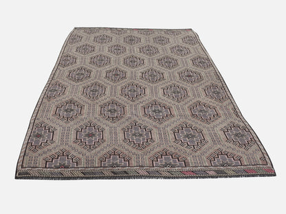 Rustic Kilim Rug, Turkish Kilim, Vintage Kilim, Handmade Primitive Muted Kilim Rug, Area Kilim Rug, Turkish Kilim Rug, Kilim Rug 6x9, 11205