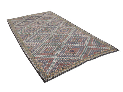 Kilim Rug 7x11, Turkish Kilim, Area Kilim Rug, Vintage Kilim, Handmade Bohemian Muted Kilim Rug, Turkish Kilim Rug, Rug Kilim, 11209