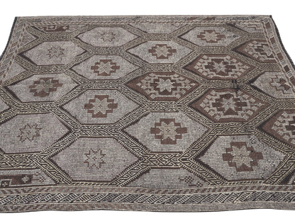 Turkish Kilim, Kilim Rug 6x8, Vintage Kilim, Handmade Area Rustic Kilim Rug, Office Rug, Rug Kilim, Turkish Kilim Rug, Area Kilim Rug, 11200