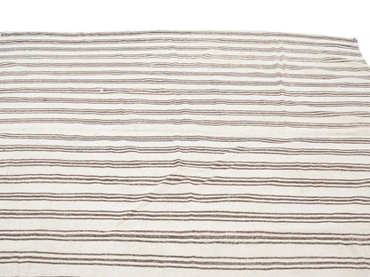 Turkish Kilim, Vintage Kilim, Kilim Rug 8x9, Handmade Flat Weave Striped Kilim Rug, Scandinavian Rug, Turkish Kilim Rug, Rug Kilim, 11237