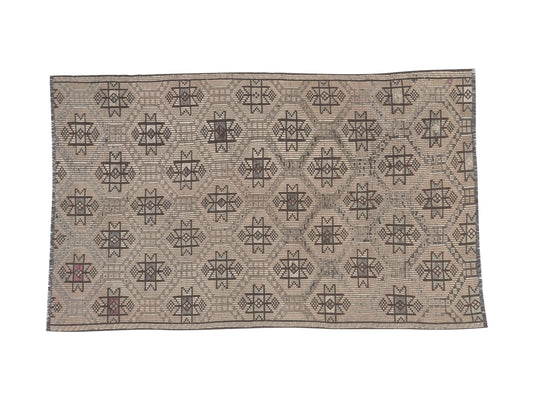 Turkish Kilim, Vintage Kilim, Handmade Bohemian Kilim Rug, Area Eclectic Kilim Rug, Turkish Kilim Rug, Bedroom Rug, Kilim Rug 4x7, 11186