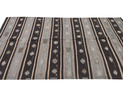 Primitive Kilim Rug, Turkish Kilim, Vintage Kilim, Handmade Area Rustic Kilim Rug, Turkish Kilim Rug, Living Room Rug, Kilim Rug 5x10, 11187
