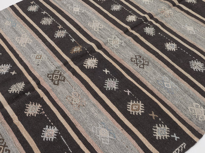 Primitive Kilim Rug, Turkish Kilim, Vintage Kilim, Handmade Area Rustic Kilim Rug, Turkish Kilim Rug, Living Room Rug, Kilim Rug 5x10, 11187