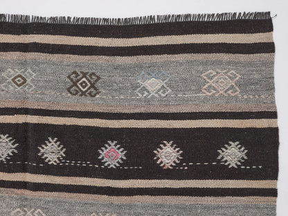 Primitive Kilim Rug, Turkish Kilim, Vintage Kilim, Handmade Area Rustic Kilim Rug, Turkish Kilim Rug, Living Room Rug, Kilim Rug 5x10, 11187