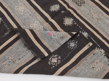 Primitive Kilim Rug, Turkish Kilim, Vintage Kilim, Handmade Area Rustic Kilim Rug, Turkish Kilim Rug, Living Room Rug, Kilim Rug 5x10, 11187