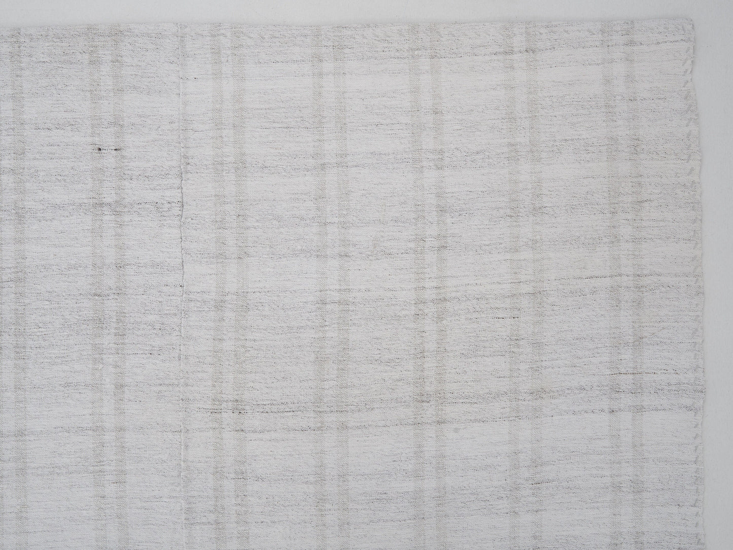 White Turkish Kilim Rug, Vintage Flat Weave Striped Kilim Rug, Handmade Scandinavian Kilim Rug, Neutral Muted Kilim Rug, Kilim Rug 6x9, 9912