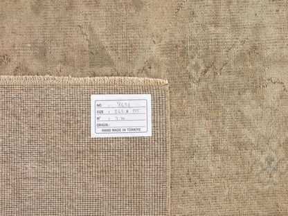 5x8 Beige Anatolian Vintage rug , Oushak Handwoven Old Rug , 5x8 Turkish Faded rug , Area rug ,Unique rug, Neutral rug, 8698