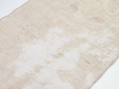 Turkish Runner, Oushak Vintage Runner, Carpet Runner, Long Runner, Floor Runner, Hallway Runner, Beige Coastal Rug, Runner Rug 3x11, 11112