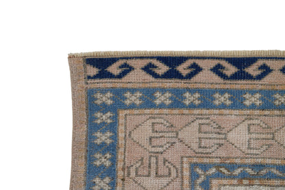 Orient Oushak Rug, Small Area Rug, 5x6 Rug, Vintage Turkish Oushak Rug, Anatolia Carpet rug, Handmade Wool Rug Made in Turkey 1970's , 10072