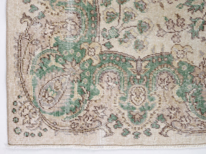 Rug 5x9, Vintage Oushak Rug, Turkish Handmade Rug, Neutral Area Rug, Turkey Rug, Living Room Rug, Scandinavian Faded Rug, Carpet Rug, 10375