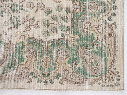 Rug 5x9, Vintage Oushak Rug, Turkish Handmade Rug, Neutral Area Rug, Turkey Rug, Living Room Rug, Scandinavian Faded Rug, Carpet Rug, 10375