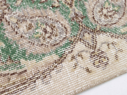 Rug 5x9, Vintage Oushak Rug, Turkish Handmade Rug, Neutral Area Rug, Turkey Rug, Living Room Rug, Scandinavian Faded Rug, Carpet Rug, 10375