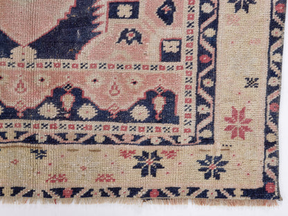 Vintage Rug, Turkish Oushak Rug, Handmade Rug, Neutral Area Rug, Bohemian Eclectic Rug, Small Rug, Entryway Rug, Rug 3x5, Turkey Rug, 10371
