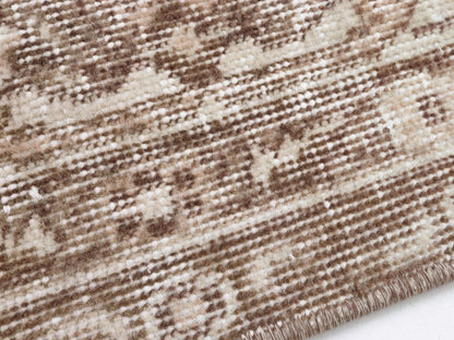 Turkish Rug 7x10, Vintage Handmade Rug, Oushak Faded Rug, Wool Rug, Neutral Muted Area Rug, Primitive Rustic Rug, Living Room Rug, 10419