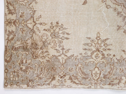 Neutral Rug, Vintage Rug, Turkish Oushak Rug, Handmade Antique Rug, Primitive Rustic Rug, Kid Room Rug, Area Rug, Carpet Rug, Rug 5x9, 10423