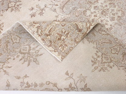 Neutral Rug, Vintage Rug, Turkish Oushak Rug, Handmade Antique Rug, Primitive Rustic Rug, Kid Room Rug, Area Rug, Carpet Rug, Rug 5x9, 10423