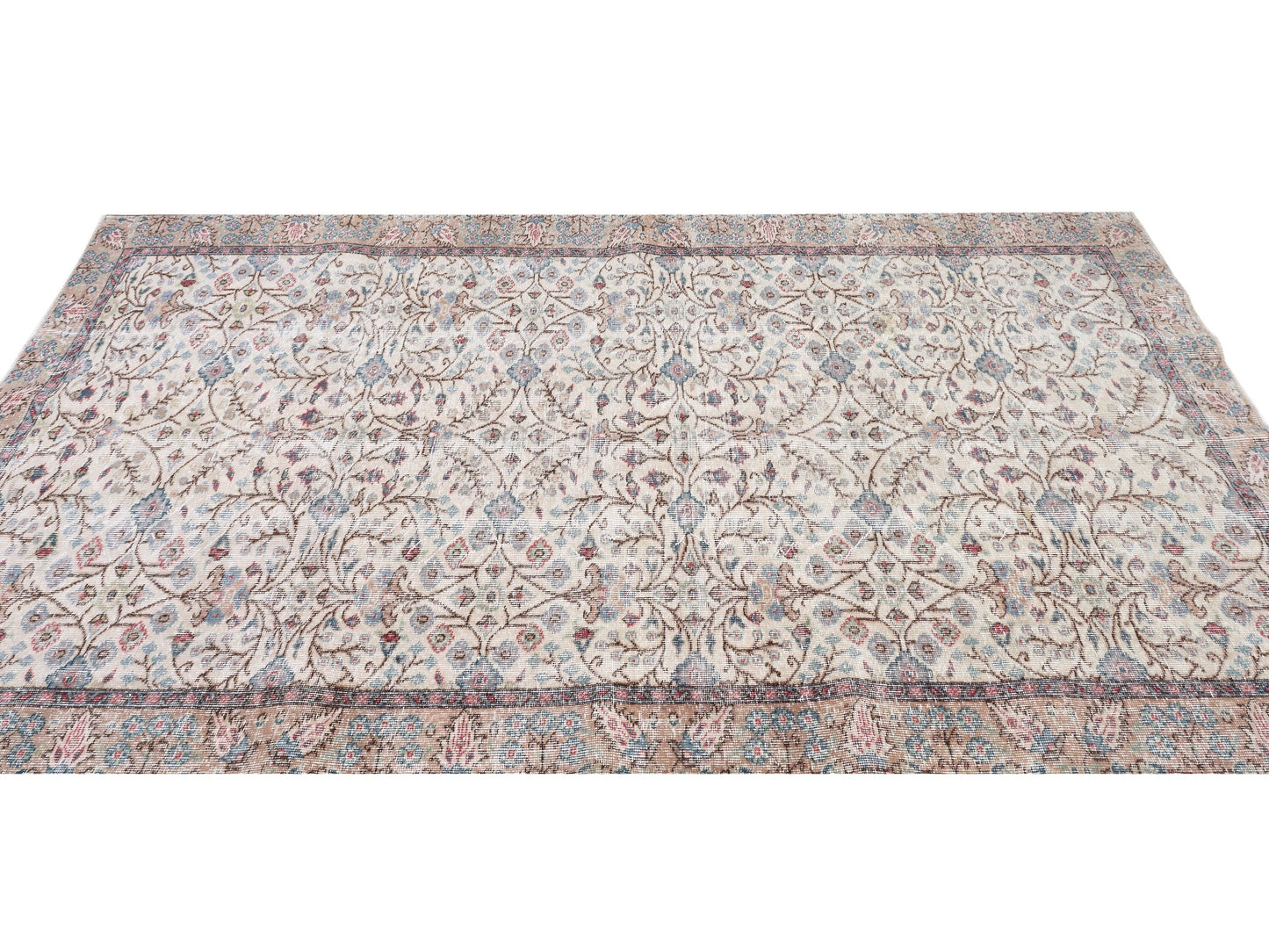 Living Room Rug, Oushak Rug 5x9, Handmade Area Unique Rug, Turkish Vintage Faded Rug, Bohemian Eclectic Rug, Turkey Rug, Neutral Rug, 10431