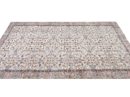 Living Room Rug, Oushak Rug 5x9, Handmade Area Unique Rug, Turkish Vintage Faded Rug, Bohemian Eclectic Rug, Turkey Rug, Neutral Rug, 10431