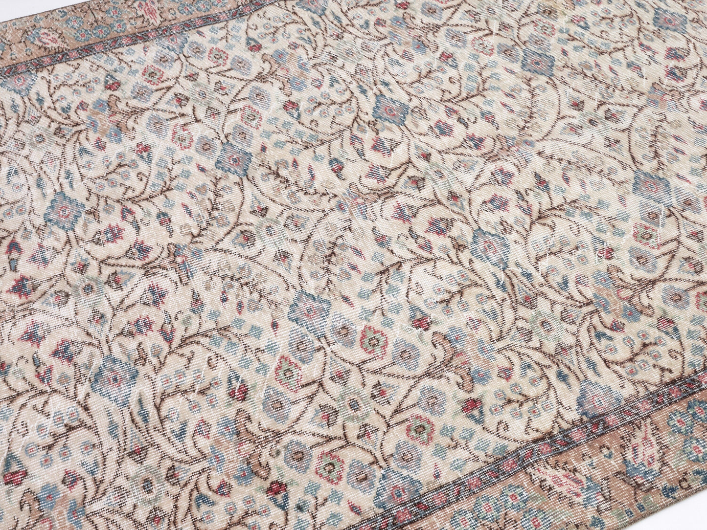 Living Room Rug, Oushak Rug 5x9, Handmade Area Unique Rug, Turkish Vintage Faded Rug, Bohemian Eclectic Rug, Turkey Rug, Neutral Rug, 10431