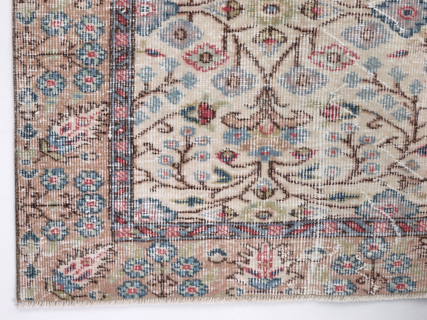 Living Room Rug, Oushak Rug 5x9, Handmade Area Unique Rug, Turkish Vintage Faded Rug, Bohemian Eclectic Rug, Turkey Rug, Neutral Rug, 10431