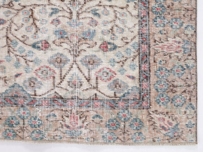 Living Room Rug, Oushak Rug 5x9, Handmade Area Unique Rug, Turkish Vintage Faded Rug, Bohemian Eclectic Rug, Turkey Rug, Neutral Rug, 10431