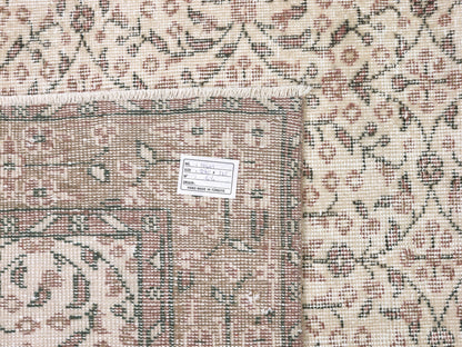 Turkish Oushak Rug, Vintage Handmade Unique Rug, Scandinavian Rug, Living Room Rug, Neutral Area Faded Rug, Rug 5x9, Carpet Rug, 10463